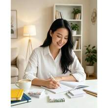 ポストイット 花柄 80枚×6冊 強粘着 付箋 おしゃれ 文房具 76×76mm [並行輸入品] - イニシャル - チェックする 5