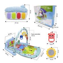 ANDROMEDA INC Baby Gym Musical Piano Play Mat - Blue - View 6