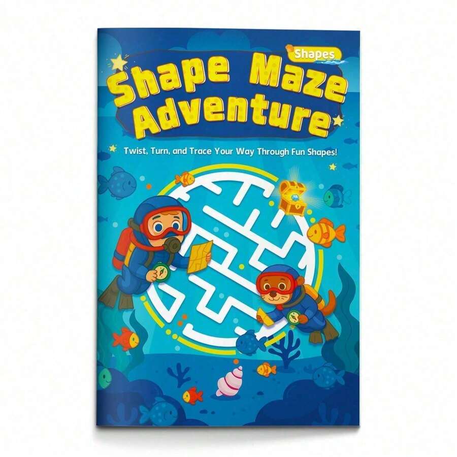 Maze Puzzle Workbook, Progressive Route Challenges, Enhances Detail Attention And Visual Tracking Ability, Satisfying Practice Method, Helps Improve Focus And Continuous Progress. - Maze 12 - View 1