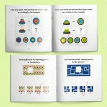 Children's Brain Training Activity Book, Find The Correct Shape, Top View And Folding Puzzle Game, Suitable For Early Learning Back To School - Children's Puzzle Book Set - View 7