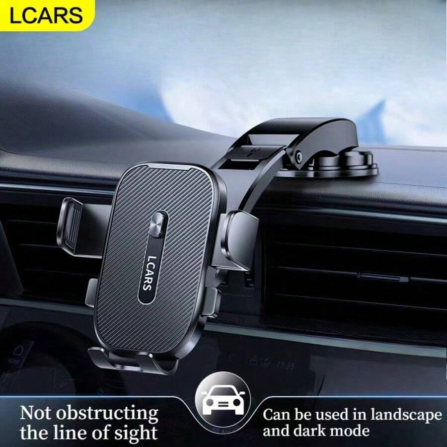 LCARS Car Phone Holder Suction Cup Style 2026 New Model Car Interior Center Console Dashboard Navigation Dedicated Fixed Support Bracket - A89+P66 Folding Suction Cup - View 1
