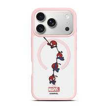 Miniso Marvel Spider-Man Cartoon Magnetic MagSafe Protective Case Is Compatible With Iphone 17/17 Pro Max/16/17 Pro/15/14/16 Plus/17 Air/13/15 Pro/12/15 Plus. Ideal For Students, This Drop-Proof Hard Case Is Compatible With Apple Devices. - Pink - View 1