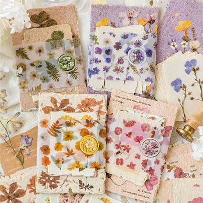 30 Lembar Kertas Seri Bahasa Bunga, Seni Dekoratif Scrapbook Bunga Vintage, Cocok Untuk Penggemar Scrapbook, Jurnal, Pembungkus Kado, Pembuatan Kartu, Sekolah, Kelas, Dekorasi Kelas, Dekorasi Halloween