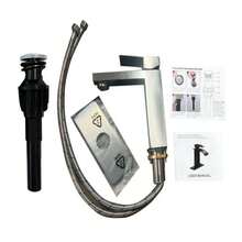 Single Handle Bathroom Faucet Lavatory Faucet Stainless Steel Single Hole-T20, Brushed NickelUnable To Ship On Weekends, Fedex - Default Title - View 5
