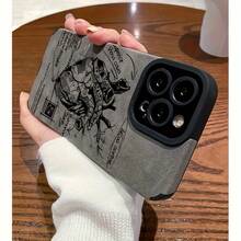 [Envío en 24h desde España] Funda de teléfono: Funda de PU de lujo con anatomía de corazón gris para iPhone 17/16 Pro Max/15/14 Plus/13/12/11 - Resistente a golpes, resistente a caídas, funda protectora duradera para entusiastas de la medicina y el arte. - Color de la imagen 1 pieza - Ver 2