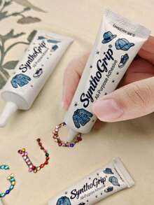 SynthoGrip All Purpose Rhinestone Glue Clear Jewelry Adhesive With Fine Needle Tip, Strong Sticky Craft Glue For Diamond Painting, Clothing, Sneakers, Water Bottles, Headphones, Hair Clips DIY Rhinestone Decor Projects - SynthoGRrip - View 4