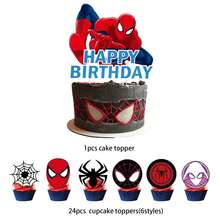 25pcs Cake Topper,Cupcake Toppers, Birthday Decorations, Theme Party Supplies, Cake Decorations, Birthday Party Decorations - Cartoon - View 4
