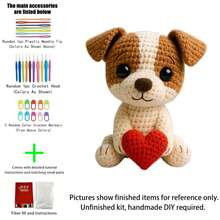 1pc Highland Cow/Giraffe/Heart Puppy Crochet Kit (Unfinished, Requires Simple Hand Crochet)! DIY Crochet Kit For Beginners, Includes Step-By-Step Guide And English Instructions. Desktop Decor Gift, Suitable For Halloween, Christmas, Graduation, Birthday - DIY Crochet Kit - View 4