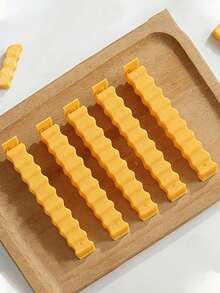 French Fries Shaped Food Sealing Clip Set, Creative Wavy French Fries Design, Sealing Clips, Suitable For Bag Sealing, Kitchen Storage, Combines Appearance And Practicality Kitchen Gadget - Multicolor - View 5