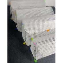 4mm White Mesh Sheet, Yarn, Handmade Crochet Material Bag, Plastic Crochet Hook, Round Cushion Shaping Plate - A - View 4