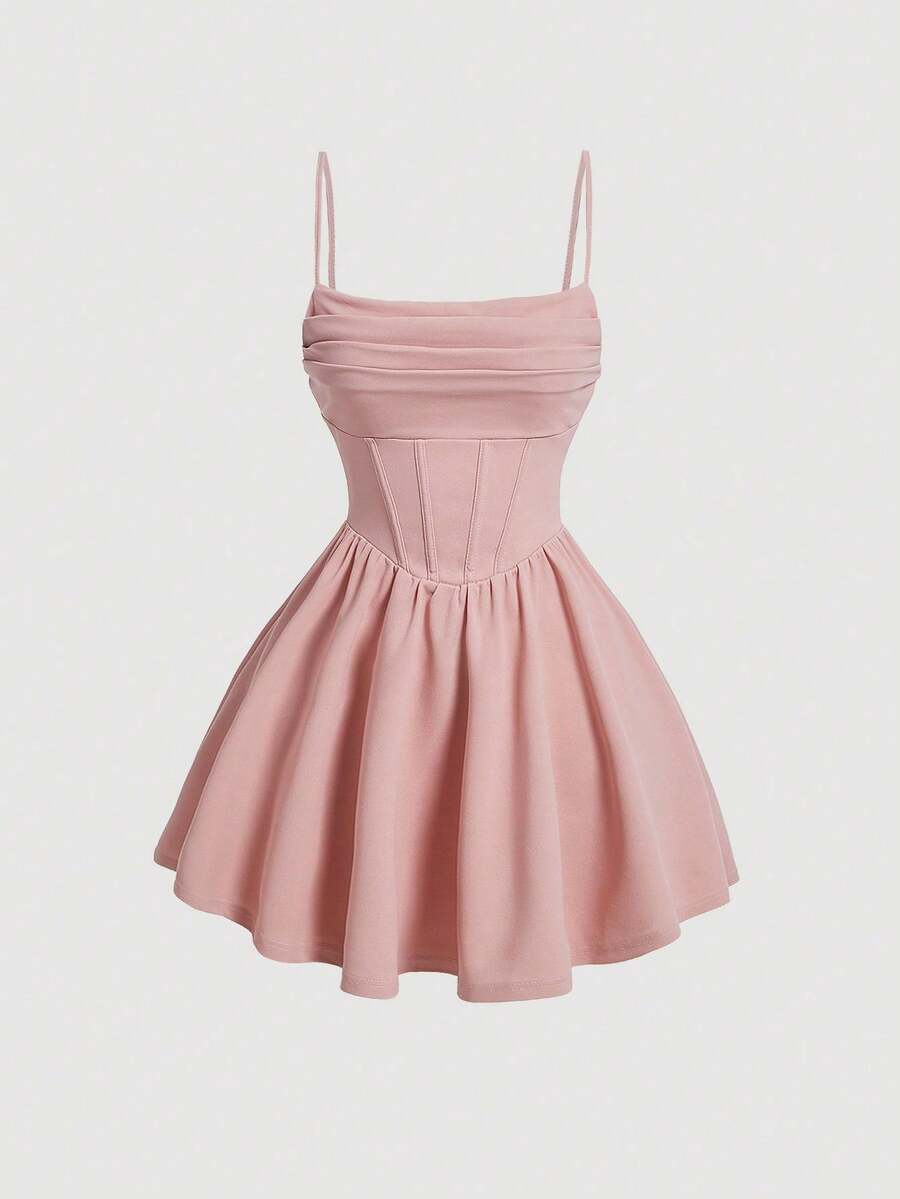 Women Midi Dresses - 粉色 - 查看 1