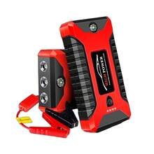 Arrancador portátil para auto de 12 V con banco de energía, 4 puertos USB y luz LED de emergencia, cargador para celular para viajes y camping - Fuente de alimentación multifuncional - Ver 6
