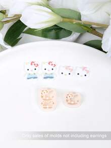 Sanrio Hello Kitty 黏土切模模具套組，Kitty 黏土切模，適用於珠寶製作、裝飾手工DIY套裝，可重複使用手工藝用品 - Clay Cutters - 查看 8