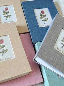 1pc Linen Photo Album, High-End Display Window Design, Acid-Free Inner Pages, Holds 26 Pages, 100 Photos, 4x6/5x7/8*10 Photos, Suitable For Family Memories, Wedding Keepsakes, Anniversary Gifts, Memory Album, Photo Storage, Home Decor Essential - Multicolor - View 8