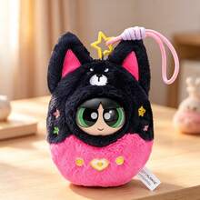 Miniso Powerpuff Girls Game Console Plush Pendant Blind Box, soft plush fabric, cute game console shape, bag decor & IP collectible gift (1 PC Random Delivery) - 彩色 - 查看 7