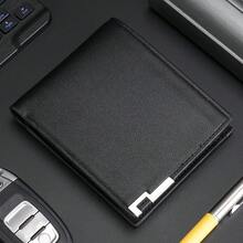 CarrKen Men's Black Business Short Wallet - Black - View 11