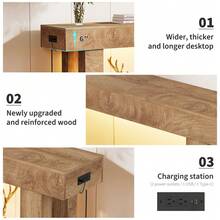 Sofa & Console Tables - Natural Oak - View 8