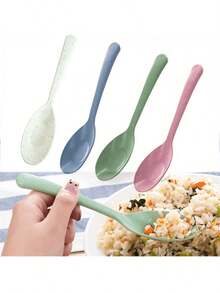 4pcs Long Handle Plastic PP Material Spoons - Perfect For Kitchen Cooking And Soup Serving - View 6