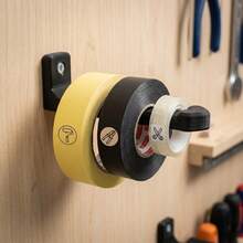 7pcs Sturdy Wall-Mounted Tape Cutter Storage Rack, Corrosion-Resistant Storage Shelf, Reliable Hanging Multi-Function Hook, Suitable For Various Scenarios Including Washi Tape, Workspace, Craft Room, Garage Tool Organization, Kitchen - Tape Dispenser - View 8