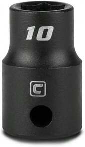 Capri Tools 10 Mm Shallow Impact Socket, 3/8-Inch Drive, 6-Point, Metric - ColorF - View 1