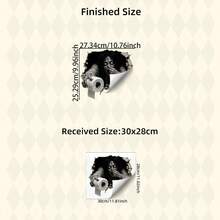 1PC 2D Broken Wall Ghost Bathroom Wall Sticker, Self Adhesive Horror Zombie With Toilet Paper Decal, Halloween Prank Decor For Restroom Tile - 1PC - View 12