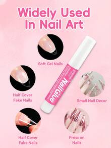 2pcs/10pcs/20pcs/50pcs/100pcs Super Fast Drying Long-Lasting Easy-To-Apply Nail Gel, Suitable For Acrylic And Nail Stickers, Quick Nail Repair, Nail Care And Beautification, 2ml Per Piece, Random Color - 2ml - View 5