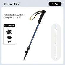 Ultra-Lightweight Carbon Fiber Trekking Poles, 3-Section Telescopic, Lightweight - 50% Lighter Than Aluminum, Durable, Shock-Absorbing. Chinese Dragon Embossed, Symbolizing: Auspiciousness/Power/Sacredness/The Power To Conquer Everything, Owning It Can Help You Conquer Every Mountain. - Multicolor - View 15