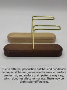 1 pièce Support de filtre à café en bois de noyer naturel, support de filtre à café vintage pour infusion, accessoire de café pratique pour la maison, étagère de rangement de bureau polyvalente, convient pour la cuisine de la maison et les fournitures scolaires - Multicolore - Voir 8