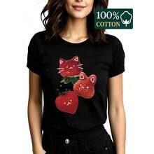 Women T-Shirts - Black - View 7