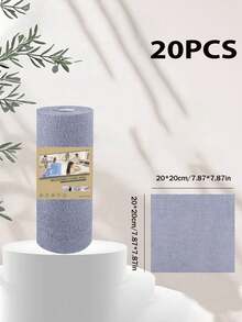 10pcs Thickened Microfiber Cleaning Cloths, High Absorbency, Lint-Free, Non-Shedding, Reusable Disposable Wipes, Dry & Wet Use, Suitable For Home, Kitchen, Car And All Rooms, Convenient Roll-Type Tear-Off Multi-Purpose - A - View 12