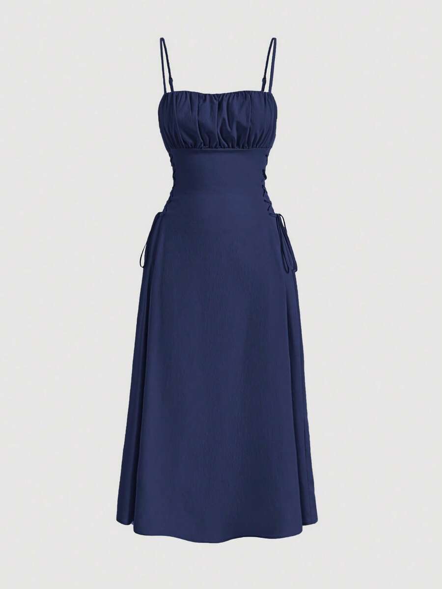 Women Midi Dresses - 海軍藍 - 查看 1