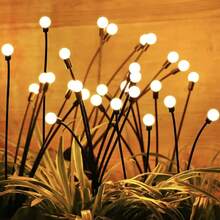2pcs Solar Garden Lights, Star Burst Swaying Lights - Sway With The Wind, Outdoor Decorative Solar Lights, RGB Color Changing Lights, Suitable For Yard, Patio, Pathway Decoration - Solar - View 3