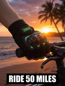Sleek Driving Gloves With Shockproof Shell And Anti Slip Dots Lightweight Outdoor Gloves For Bikers Fingerless Cycling Gloves Great For Biking And Gym Workout Motorcycle Gear Women Gloves - Multicolor - View 7