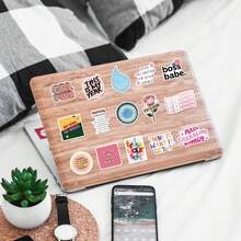 52pcs Vision Board Exquisite Cartoon Fun Stickers DIY Decorative Skateboarders Account Guitar Stickers School Supplies - Multicolor - View 9