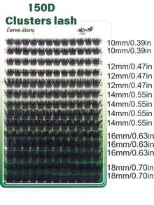 10-16mm D Curl DIY 168 Clusters 150D 3D Dense Fluffy Faux Mink Eyelashes Reusable Makeup Tool - DD - View 7