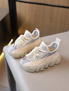 Kids Casual Shoes Spring/Autumn Sports Running Shoes Unisex Versatile Fashion Slip-On - Beige - View 2