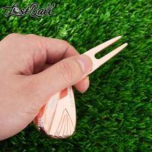 WUDAY Golf Course Repair Tool, Golf Club Shaped Repair Accessory, 2 Colors: Rose Gold/Gold/Bronze/Black, Golf Green Repair Tool, Quickly Repair Green, Enhance Golf Experience Golf Accessory - Champagne - View 5