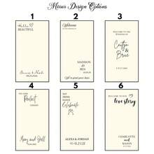 客製化鏡面貼紙婚禮裝飾 - 婚禮標誌裝飾 DIY 婚禮貼紙 - 鏡面貼紙「歡迎參加婚禮」 - 客製化鏡面字母貼紙貼花 - 新婚燕爾 - 婚禮婚姻裝飾/現代婚禮歡迎牌/個性化新郎新娘姓名與日期/鏡面貼紙 - 新娘婚前派對 - 彩色 - 查看 3