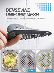 Silicone Hair Catcher And Drain Plug, Flexible Sink Drain Cover, Anti-Clogging Bathroom Floor Drain Filter, Odor-Proof Shower Drain Protector, Suitable For Bathtub, Kitchen Sink And Home Use - Multiple Styles - View 2