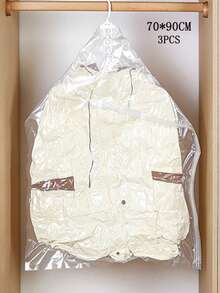 掛式印花衣物壓縮袋 大小號真空密封袋 可重複使用衣櫥收納袋 衣物防護罩 節省空間真空儲物袋 適用於衣服洋裝冬季大衣毛毯 - 彩色 - 查看 18
