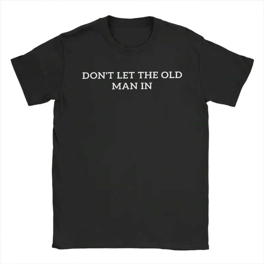 Lass den alten Mann in Baumwoll--Shirt füränner nicht im – Sommer Vintage-Shirts, bequeme Neuheits--Shirts, übergroße Großhandelskleidung. JXPI - Schwarz - Übersicht 1