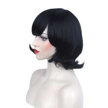Mavis Cosplay Wigs For Women Black Reverse Bob Wig For Girls Cosplay Vampire Wigs Halloween Costume Wig - Black - View 6