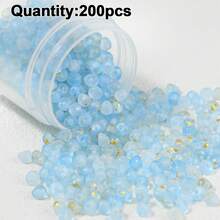 200顆 5mm 壓克力磨砂米珠 混色 DIY 手作珠飾 手鍊項鍊吊墜配件 半成品材料 - 200pcs5mm磨砂米珠 - 查看 18