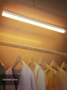 3pcs Infrared Sensor LED Cabinet Lights, USB Rechargeable Low Energy Consumption Long Battery Life Lithium Battery Night Light, With Button Switch, Suitable For Kitchen, Stairs, Hallway, Closet - 50cm - View 6