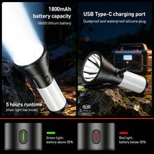 PHILIPS Rechargeable Battery Flashlight, Ultra-Long Life, High Capacity, Portable Spotlight For Outdoor And Emergency Lighting - Multicolor - View 10