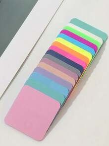 8 piezas de notas adhesivas transparentes de color macaron, 160 hojas de pestañas de índice con esquinas cuadradas y redondas para notas de lectura de estudiantes, artículos esenciales para la temporada de regreso a la escuela - Unitalla - Ver 3