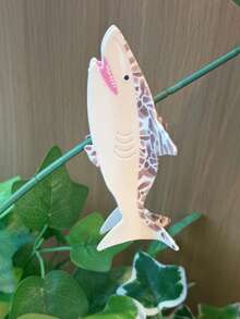 1件海洋系列壓克力印花髮夾，小魚、海龜、龍蝦造型，度假風獨特小眾髮夾 - 彩色 - 查看 23