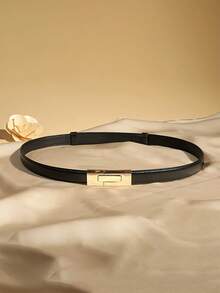 2/1pc New High-Quality Women's Belt With Gold Buckle, Multifunctional Belt, Suitable For Dresses, Jeans, And Sweaters - Multicolor - View 14