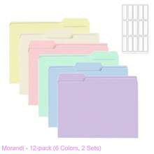6pcs 8.5 X 11 Inch Manila Folders, Colorful File Folders, Home Office School Supplies For Documents, Files And Papers, 6 Bright Colors - Manila Folder - View 13