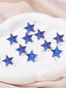 10 piezas de pinzas para el cabello con forma de estrella multicolor, adecuadas para festivales, reuniones, fiestas ............ - Multicolor - Ver 7